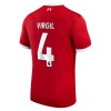 Maillot de Supporter Liverpool 2023-24 Virgil 4 Domicile Pour Homme